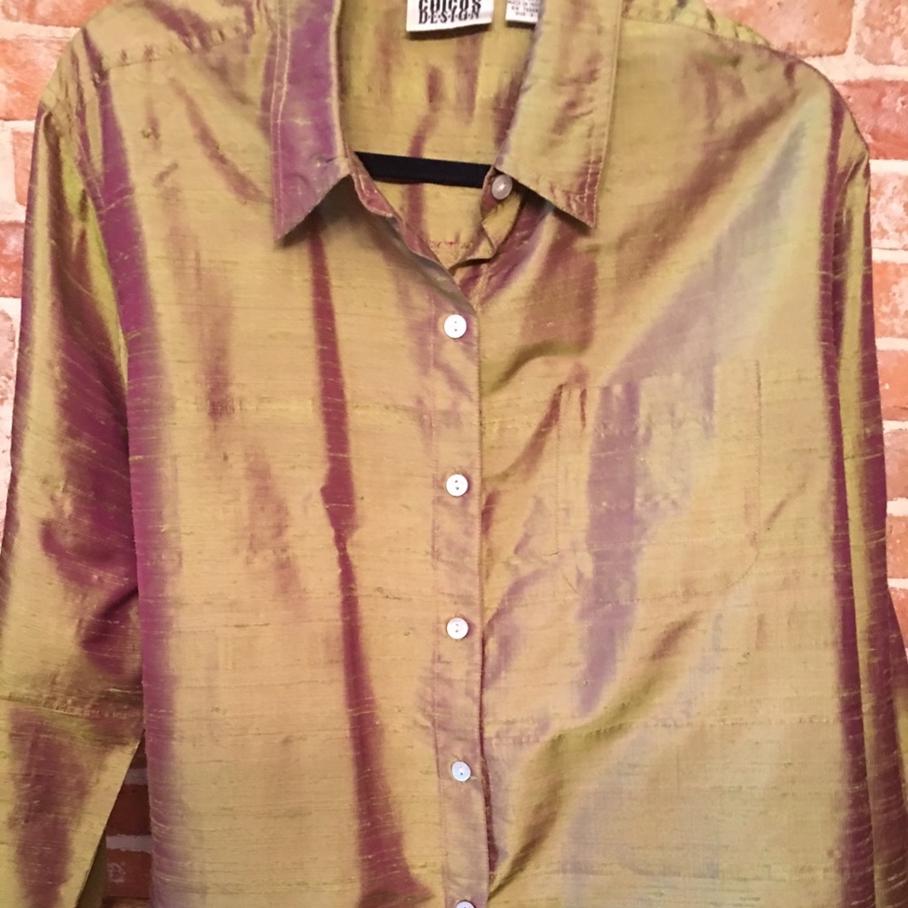 Chico’s Silk button down top